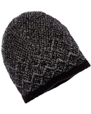 Amicale Cashmere Boucle Cashmere Hat - Black