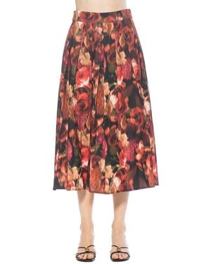 Alexia Admor Oren A-Line Skirt - Red