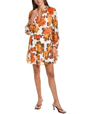 1.STATE Baby Doll Dress - Orange