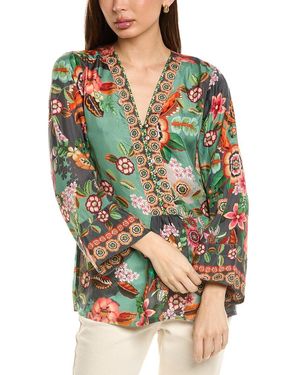 Johnny Was Botina Blouse - Grey