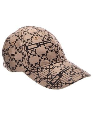 Off-White c/o Virgil Abloh Monogram Canvas Baseball Cap - White