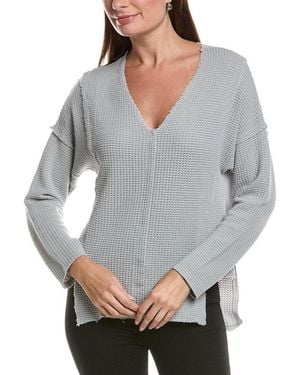 XCVI Arnie V-Neck Top - Grey