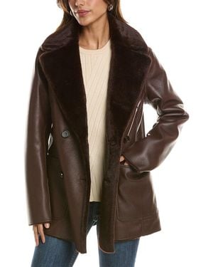 Lamarque Reversible Coat - Brown