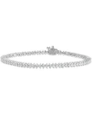 Haus of Brilliance 14K 2.00 Ct. Tw. Diamond Link Bracelet - White