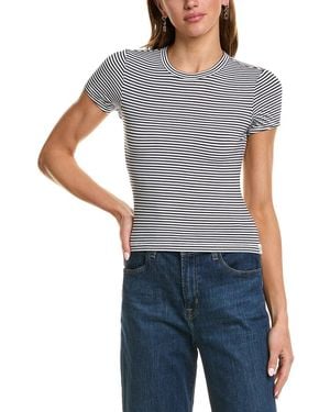 Rag & Bone Luca Stripe Baby T-Shirt - Grey