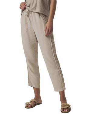 Splendid Angie Straight Crochet Pant - Natural