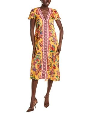 Johnny Was Eva Midi Dress - Orange