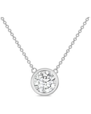 Diana M. Jewels Diana M. 14K 2.00 Ct. Tw. Lab-Grown Diamond Pendant Necklace - Metallic