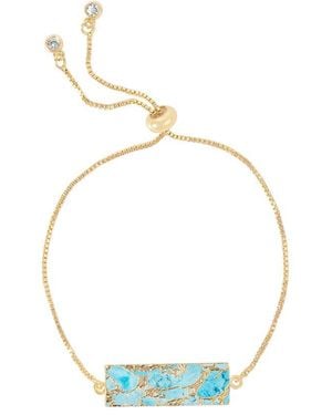 Saachi 18K Plated Mojave Bracelet - Blue