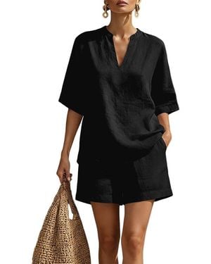 Olivia Taylor T-Shirt & Short Set - Black