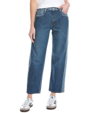 Triarchy Birkin Mid-Rise Shadow Straight Jean - Blue