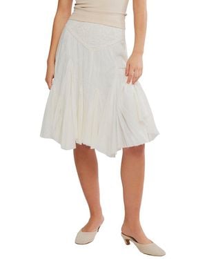 Free People Frida Godet Skirt - White