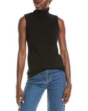 Black sleeveless turtleneck sweater best sale