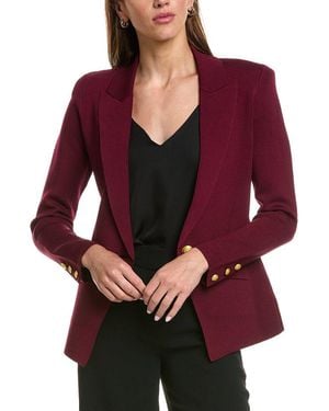 L'Agence Chamberlain Knit Blazer - Red