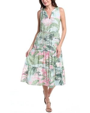 Tommy Bahama Garden Villa Linen-Blend Sundress - Blue