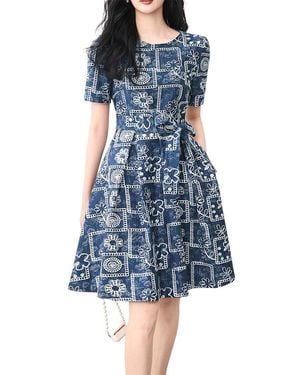 Monique Lagarde Mini Dress - Blue