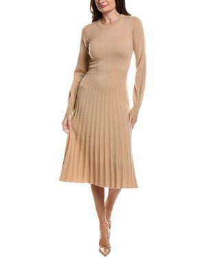 Tahari The Aviva 100% Cashmere Dress - Natural