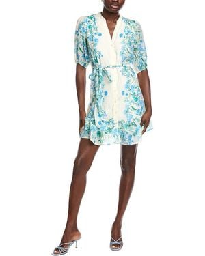 Taylor Printed Mini Dress - Blue