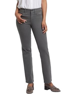 NYDJ Petite Marilyn Vine Leaf Straight Leg Jean - Gray