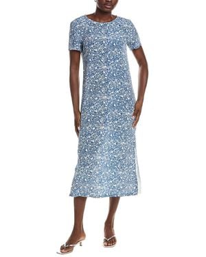 Max Mara Weekend Giudy Silk Midi Dress - Blue