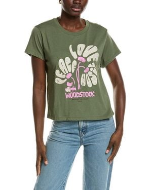 Chaser Brand Woodstock Festival Flower T-Shirt - Green