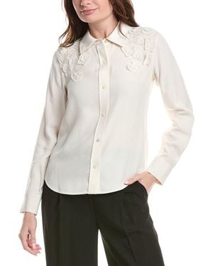 Rebecca Taylor Mia Crepe Blouse - White