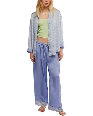 Free People Dreamy Days Pyjama Set - Blue