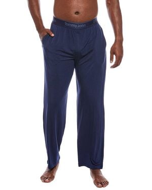 Tommy John Black Second Skin Sleep Pant - Blue