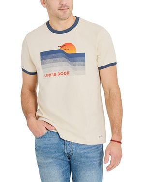 Life Is Good. Crusher T-Shirt - Blue