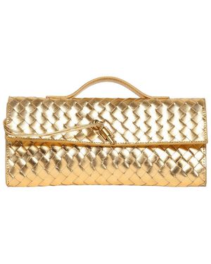 Walter Baker Juliette Leather Clutch - Metallic