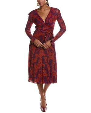 Diane von Furstenberg Carmen Reversible Wrap Dress - Red