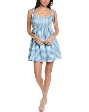 Seraphin Sleeveless Mini Dress - Blue