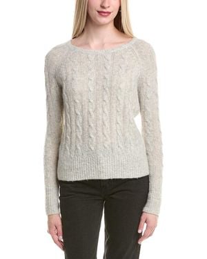 Autumn Cashmere Cable Cashmere & Silk-Blend Jumper - White