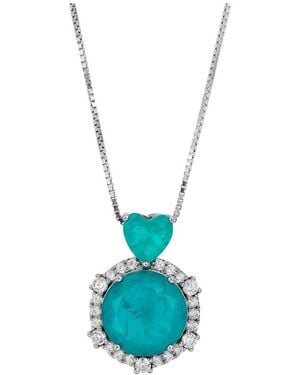 Savvy Cie Cz Pendant - Blue
