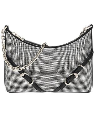 Givenchy Voyou Party Leather-Trim Crossbody - Grey