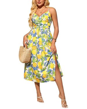 Nia Midi Dress - Yellow