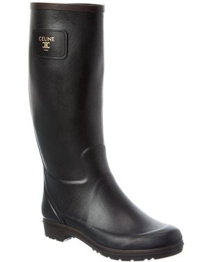 Celine Rubber Rain Boot - Black