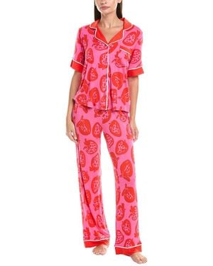 Room Service Pjs 2Pc Dakota Pyjama Set - Red
