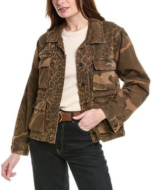 AllSaints Finch Leppo Mix Jacket - Brown