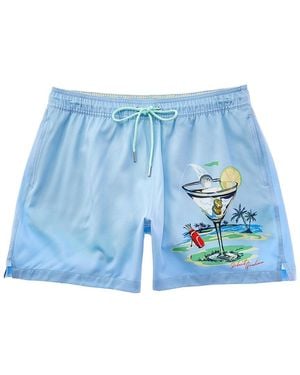 Robert Graham Golf Martini Swim Short - Blue