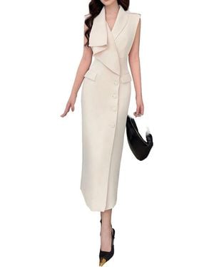 BURRYCO Short Sleeve Midi Dress - Pink