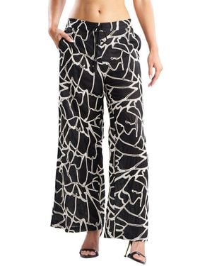 Natori Butterfly Embroidery Pant - Black