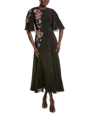 Johnny Was Ginza Silk Maxi Dress - Black