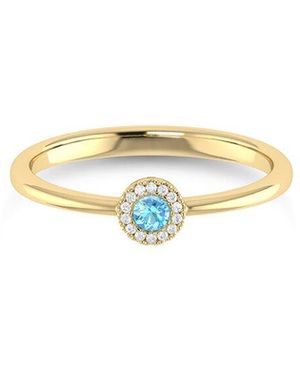 Sabrina Designs 14K 0.10 Ct. Tw. Diamond & Topaz Ring - White