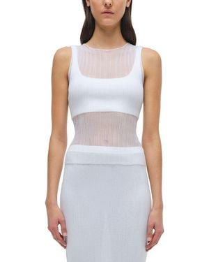 Jonathan Simkhai Oakley Tank With Bralette - Purple