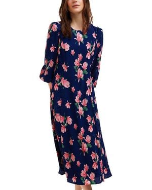 Draper James Matilda Crewneck Midi Dress - Blue