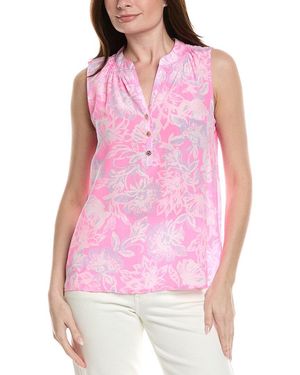 Lilly Pulitzer Sleeveless Elsa Silk Top - Pink