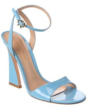 Gianvito Rossi Aura 105 Patent Sandal - Blue