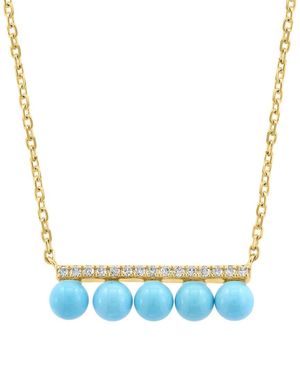 Effy Fine Jewelry 14K 1.56 Ct. Tw. Diamond & Necklace - Blue