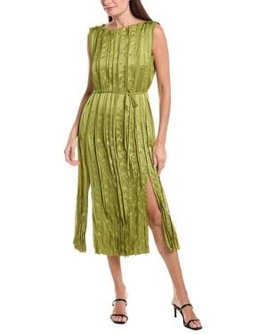 Lafayette 148 New York Self Panelled Dress - Green